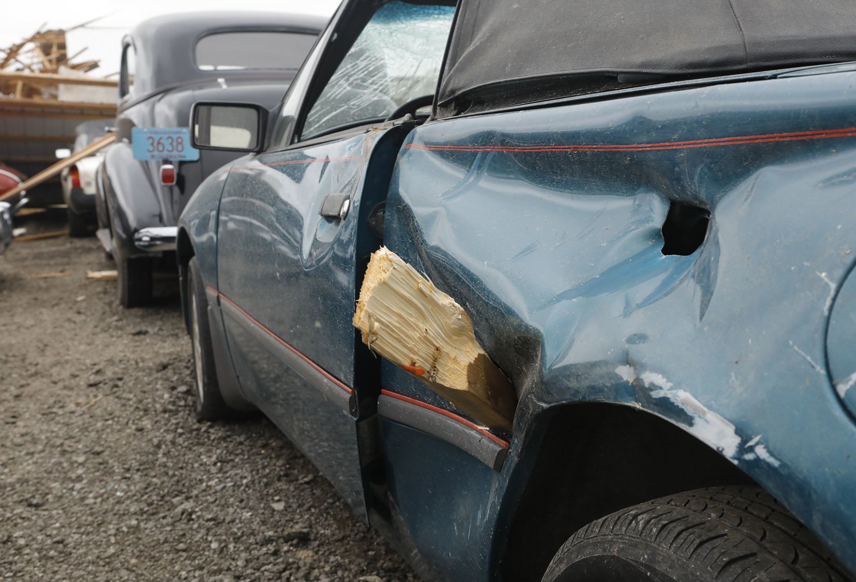 Country Classic Cars in Staunton is damaged - again